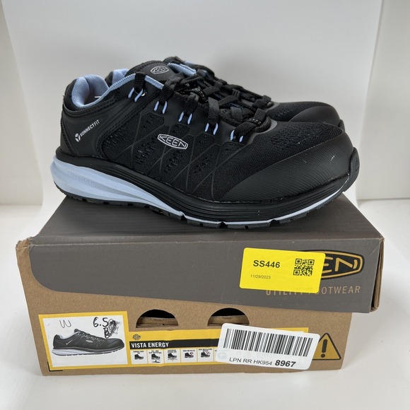 KEEN Utility Vista Energy Composite Toe Women's Work Shoes 6.5 Slip Resist NIB